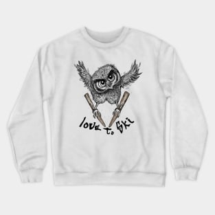 Love to ski Crewneck Sweatshirt